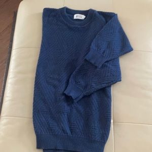 Modele vintage navy blue men sweater